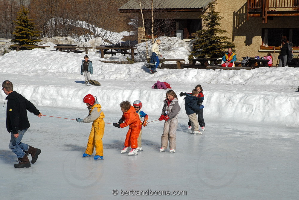 patinoire - le pied du col