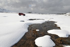 snowkite en Islande