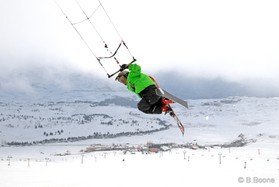 Johann Civel - snowkite au Liban