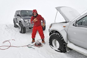 snowkite en Islande