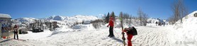 snowkite en Slovénie -Vogel