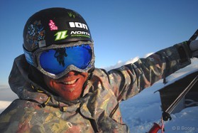 fabio ingrosso - snowkite en Grece - kaimaktsalan