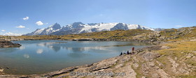 lac noir et massif de La Meije - hautes alpes - France