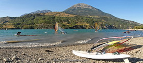 panorama - lac de serre-ponçon - hautes alpes - Fr