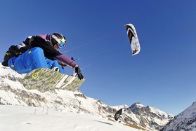 Alex Robin - Snowkite Masters 2012 - col du Lautaret (05) France