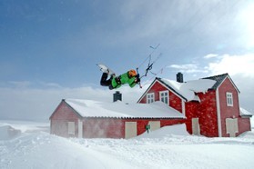 Matt Blanchard-snowkite en Norvege 2006