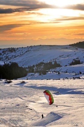 trip snowkite USA