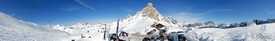 Cortina snowkite contest 2009 passo Giau Italy