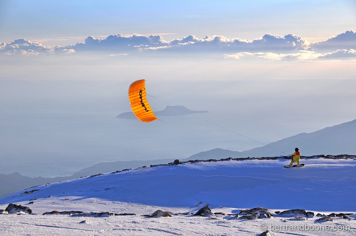 Snowkite trip en Crète