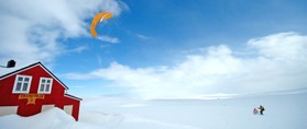Pascal Joubert-snowkite en Norvege 2006